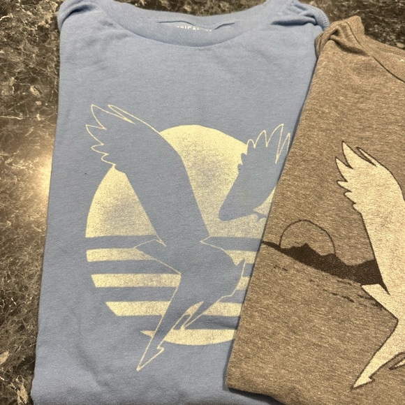 American Eagle men’s extra large T-shirts… One light blue one gray= one price - Picture 2 of 12